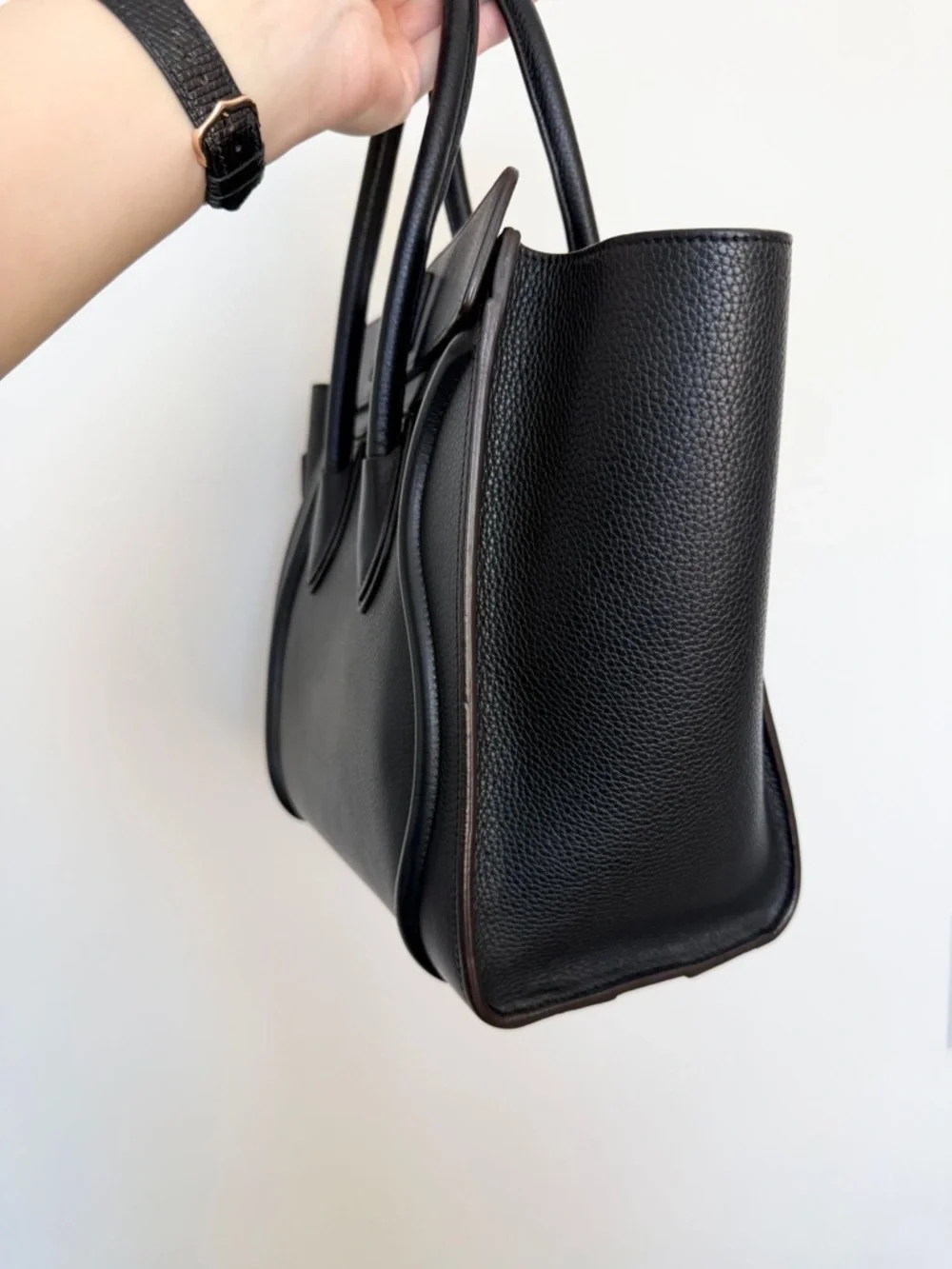 CELINE Black Micro Luggage Tote - Picture 10 of 16